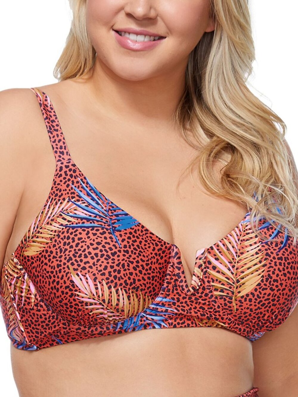 Raisins Curve Womens Trendy Plus Size Underwire Bikini Top